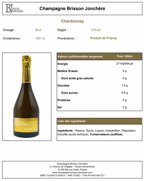 Chardonnay Brut – Image 3