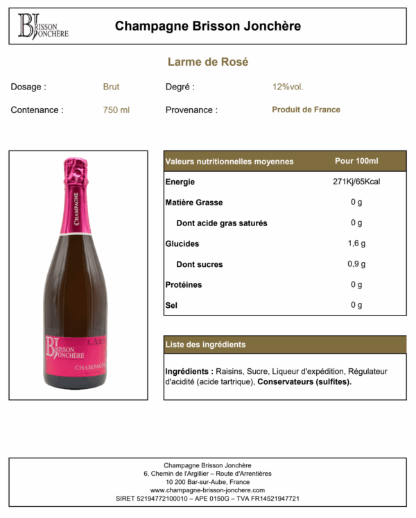 Larme de rosé brut – Image 3