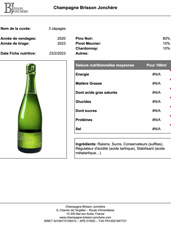 3 Cépages brut – Image 3