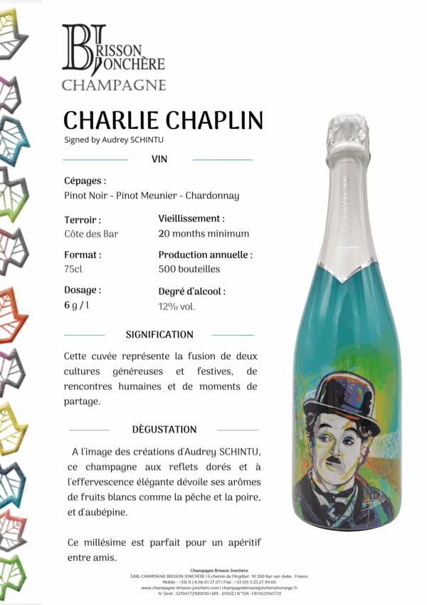 Champagne Brisson Jonchère, Fiche technique Chaplin