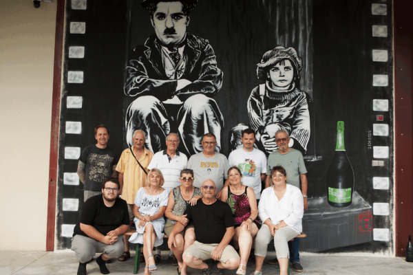 Fresque CHAPLIN, Champagne Brisson Jonchère